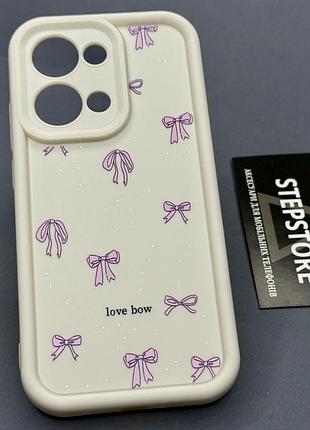 Чохол для oppo reno 13 з квітковим принтом об'ємні борти протиударний матовий силіконовий