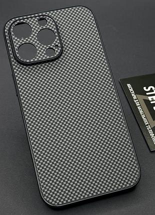 Чохол карбоновий для iphone 13 pro із захистом камери протиударний chess board шахматы