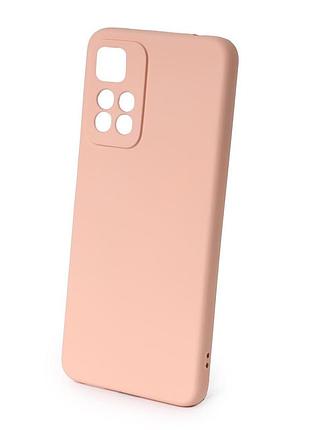 Силіконовий чохол soft silicone case для xiaomi redmi note 11 pro+/11i/11i hypercharge (без лого) пудра