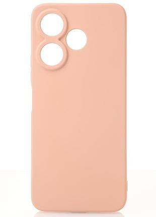 Силіконовий чохол soft silicone case для xiaomi redmi 13 (без лого) пудра