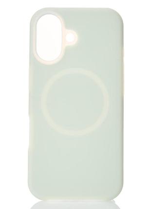 Чехол liquid silicone full с поддержкой magsafe для iphone 17 mint