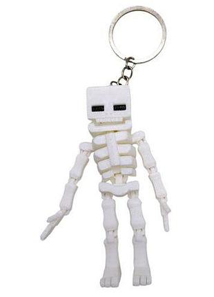 Брелок 3d печать "minecraft: skeleton"