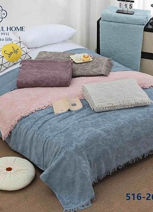 Простынь махровая colorfull home евро размер 200 на 230 см