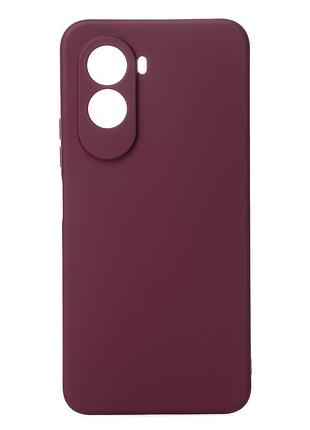Силіконовий чохол soft silicone case для xiaomi poco m7 plus 4g (без лого) бордовий