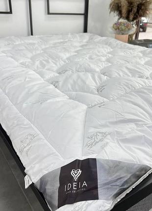 Ковдра двоспальна 175х210 ideia super soft всесезонна штучний лебединий пух білий