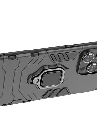 Чохол бампер primolux ring armor для apple iphone 15 pro max - black 3