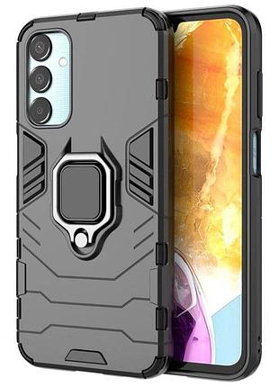 Чехол бампер primolux ring armor для samsung galaxy m15 5g (sm-m156) - black