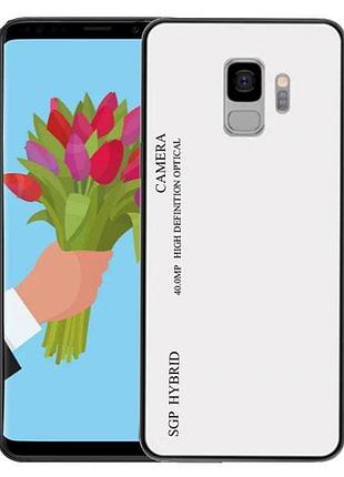 Чохол бампер primo gradient glass для samsung galaxy s9 (sm-g960) - white