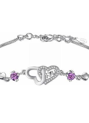 Жіночий браслет primolux love на руку - purple