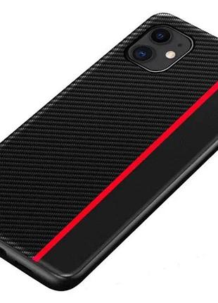 Чехол накладка primolux cfc для apple iphone 11 - black&red