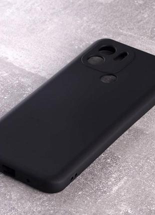 Силиконовый чехол soft silicone case для xiaomi redmi a2 plus/a1 plus (без лого) черный