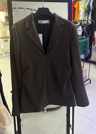 Хакі піджак від zara