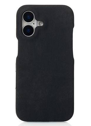Чохол leather case для iphone 16 black
