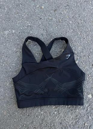 Топ бюстгальтер топик оригина gymshark s  размер черный