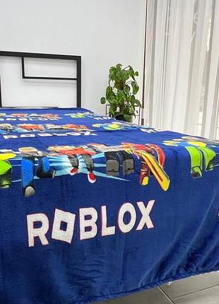 Плед велсофт детский 150х200 roblox 4