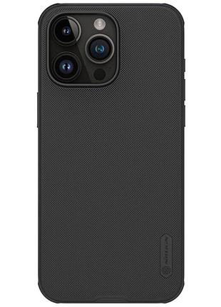 Чехол nillkin super frosted shield pro для apple iphone 15 pro max - black