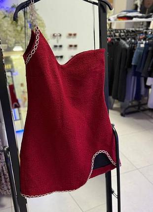 Червона сукня zara