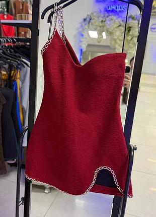 Червона сукня zara 2