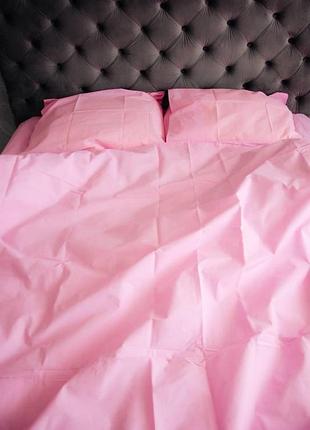 Наволочка 50х50 бязь gold luxe на блискавці рожевий