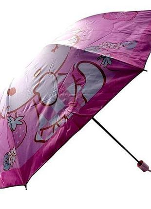 Парасолька "sanrio" hello kitty/голоу кітті d = 95 см, довжина 26 см, 8 спиць, чохол, у пакеті (маленовий)