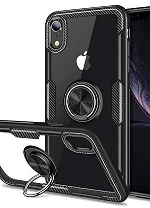 Чохол primolux ring magnetic stand для apple iphone xr - black