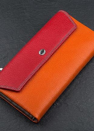 Кошелек женский st leather 18406 (sb42-2) многофункциональный красный