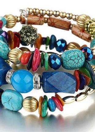 Женский браслет пружиной primo stone cuff - color