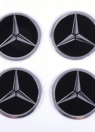 Автомобильная эмблема primo на колпачок ступицы колеса c логотипом mercedes - black
