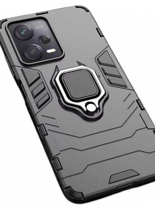 Чохол бампер primolux ring armor для xiaomi redmi note 12 5g - black