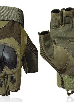 Рукавиці тактичні primo killork безпалі, розмір l - army green