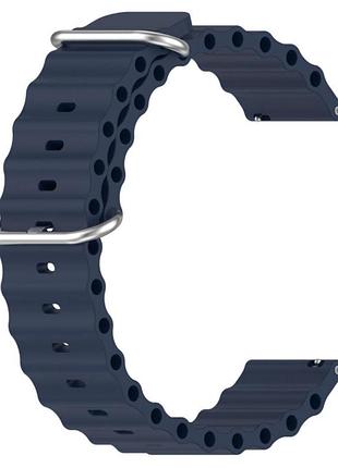 Ремінець силіконовий primolux ocean для годинника samsung gear s3 classic sm-r770 / frontier rm-760 - dark blue