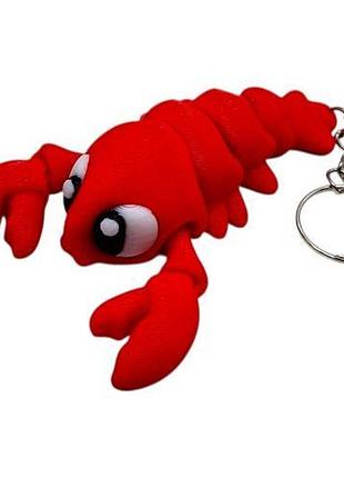3d брелоки cute lobster / лобстер keychain, 3d печать