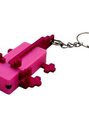3d брелоки minecraft / майнкрафт axolotl/ аксолотль keychain, 3d печать