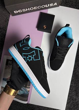 Жіночі кросівки dc shoes court graffik black sky white