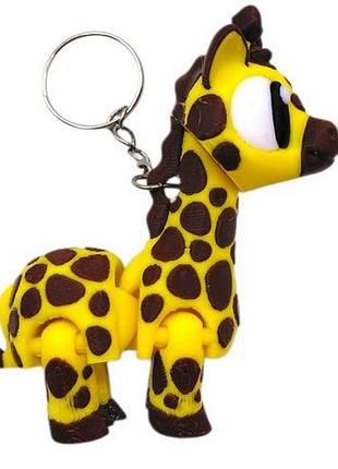 3d брелоки "cute giraffe / милая жирафа", keychain, 3d печать