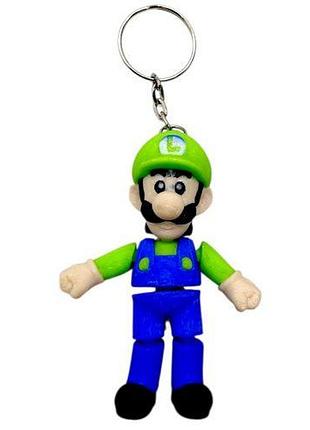 Брелок (3d печать) "братья марио: луиджи \ mario", 7.5 см