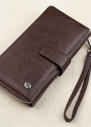 Кошелек женский st leather 18457 (sт228) из натуральной кожи коричневый