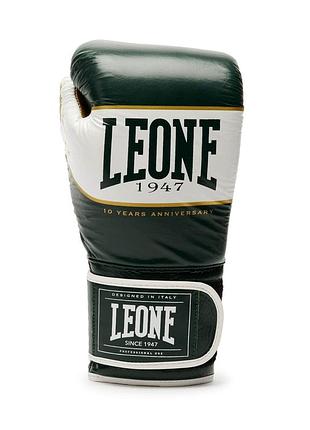 Боксерские перчатки leone shock x green 16 ун. 6