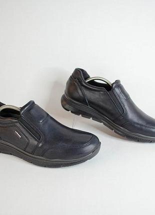 Ara gore-tex чоловічі шкіряні туфлі сліпони оригінал! розмір 40 26 см