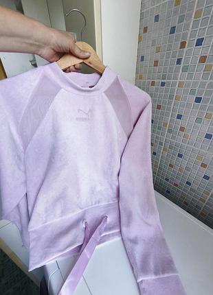 Бархатный свитшот puma. 7