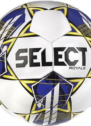 М'яч футбольний select royale fifa v23 білий, фіолетовий уні 5