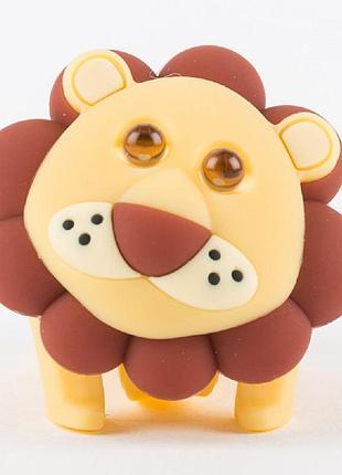 Ліхтарик-мигалка для дитячого велосипеда zoonimal лев, led, на кермо. світіння: білий