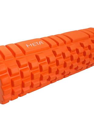 Ролер масажний meta massage roller помаранчевий уні 45 см