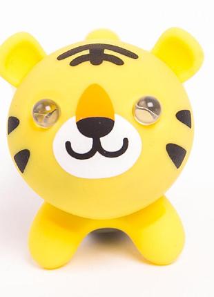 Мигалка для дитячого велосипеда zoonimal тигр, led, на кермо. світіння: білий