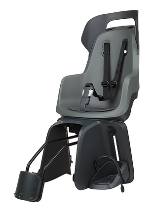 Детское велокресло bobike go frames rs reclining system - rear bicycle seat for frame macaron grey