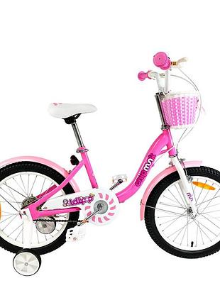 Велосипед дитячий royalbaby chipmunk mm girls 18", official ua, рожевий