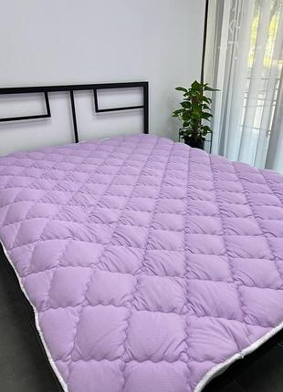 Ковдра oda зимова холофайбер євро 200x220 двостороння (лаванда, вензеля)