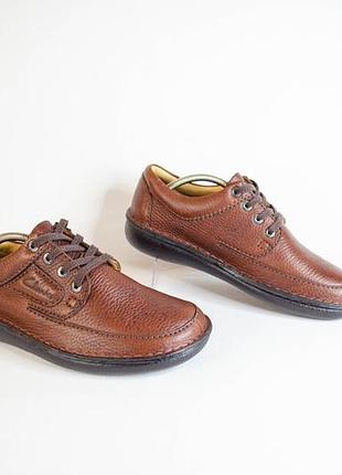 Clarks nature three кожаные туфли кроссовки оригинал! размер 42 27 см