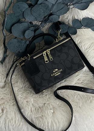 Сумка жіноча coach ava crossbody bag чорний є