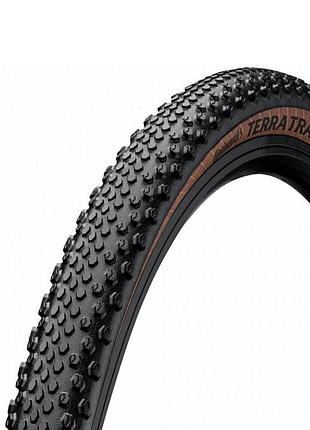 Покришка безкамерна continental terra trail shieldwall 28" | 700 x 35c | 28 x 1.35 чорна/кремова, складна, skin